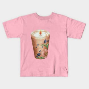 Floral Candle Kids T-Shirt